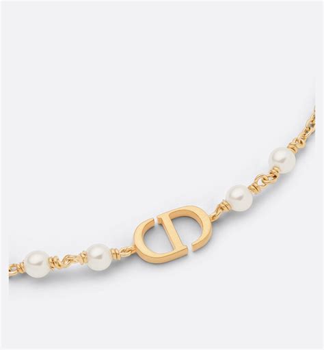 Collana Dior In Heart Lights Metallo con finitura color oro e 